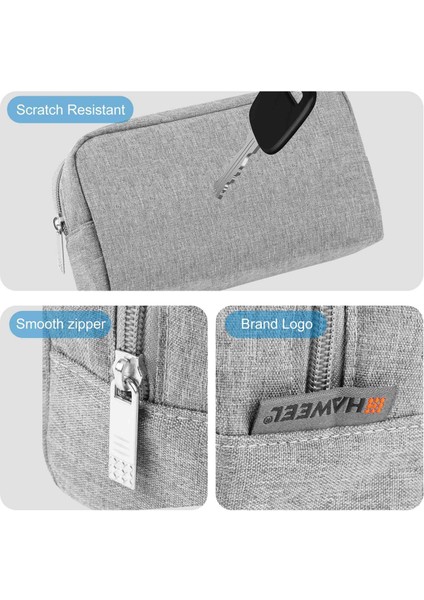 Haweel HWL2127 Dijital Aksesuar Taşıma Çantası, Suya Dalı Veri Kablosu, Güç Bankası Saklama Çantası - Gri (Yurt Dışından) fiyatları