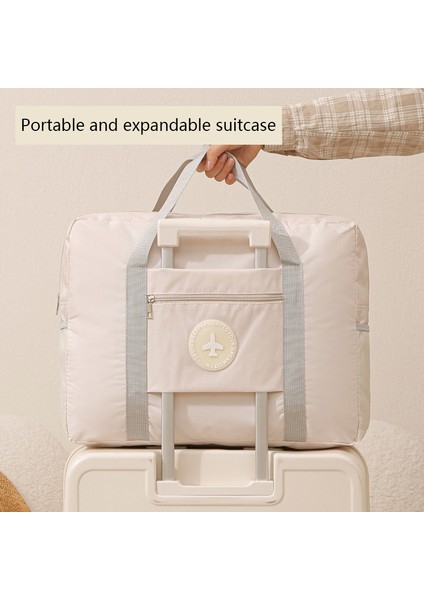 45X16X35 cm Seyahat Spor Çantası Su Geçirmez El Bagajı, Tekerlekli Kılıflı Katlanabilir Uçak Çantası - Siyah (Yurt Dışından) modelleri