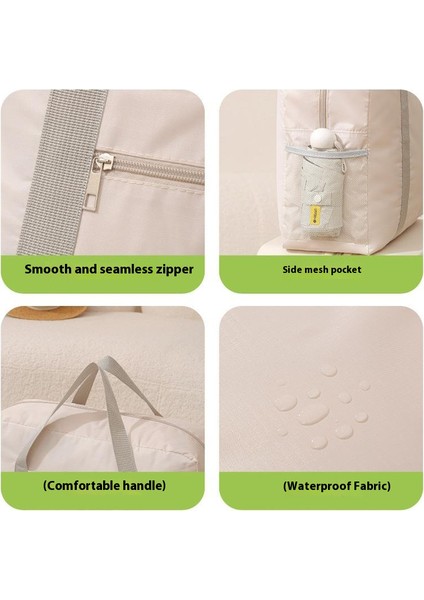 45X16X35 cm Seyahat Spor Çantası Su Geçirmez El Bagajı, Tekerlekli Kılıflı Katlanabilir Uçak Çantası - Siyah (Yurt Dışından) fırsatları