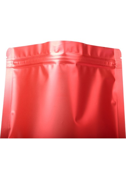 MX-104 100 Adet 16X24CM+4CM Tekrar Kapatılabilir Fermuarlı Ayaklı Poşetler 20C Renkli Koku Geçirmez Saklama Poşeti - Kırmızı (Yurt Dışından) indirimleri
