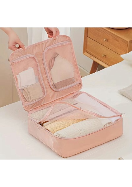 M Beden Seyahat Iç Çamaşırı Düzenleyici Taşınabilir Giysi Saklama Çantası El Bagajı Küpü - Gri (Yurt Dışından) indirimleri