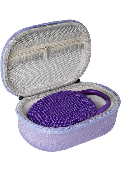 Clip 5 Bluetooth Uyumlu Hoparlör Saklama Çantası ve Silikon Koruyucu Kılıf Seti - Mor + Koyu Mavi (Yurt Dışından) fiyatları