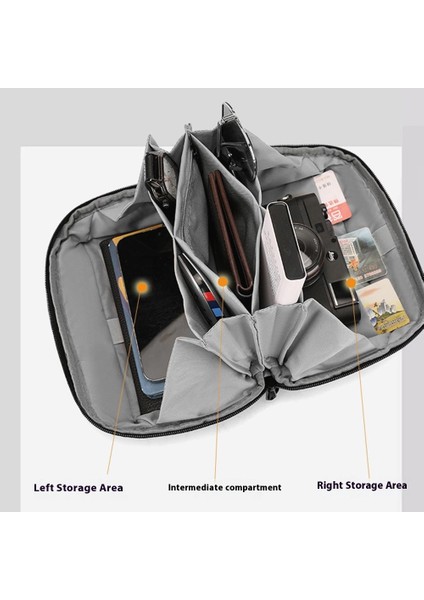 Wepower 1313 Taşınabilir Dijital Aksesuar Düzenleyici Seyahat Saklama Çantası Kablolar, Şarj Cihazları ve Cihazlar Için - Siyah (Yurt Dışından) fırsatları