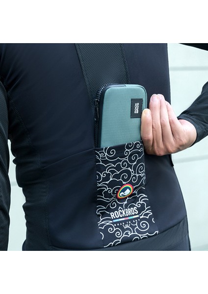 Rockbros L001 Naylon Telefon Fermuarlı Çanta Kulaklık Nakit Anahtar Saklama Çantası - Camgöbeği (Yurt Dışından) modelleri
