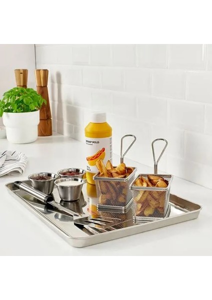 Grılltıder Tepsi Paslanmaz Çelik 40 x 30 cm fırsatları
