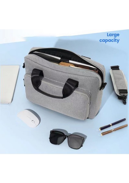 MacBook Pro Air Için 12,5 Inç Dizüstü Bilgisayar Omuz Çantası, Oxford Kumaş+Polyester Dizüstü Bilgisayar Saklama Kılıfı - Koyu Gri (Yurt Dışından) indirimleri