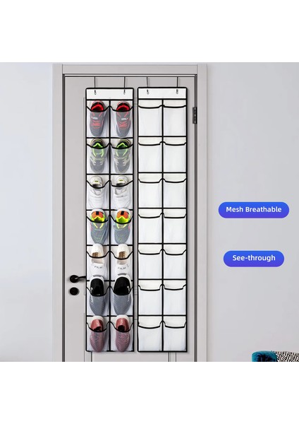 14 Cepli Dokumasız Ayakkabı Askısı Düzenleyici Şeffaf Pvc Ayakkabı Saklama Çantası - Beyaz (Yurt Dışından) modelleri