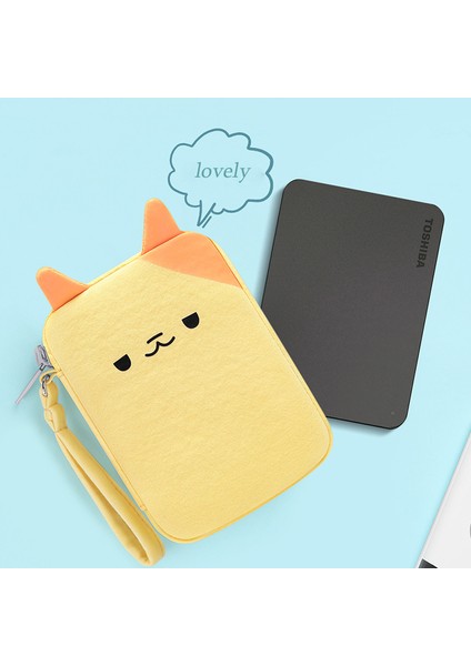 Bubm BM01001005 Tek Katmanlı Karikatür Şekilli Sabit Disk Kutusu Darbeye Dalı Harici Sabit Disk Saklama Çantası Kablo Düzenleyici Kılıfı Seyahat Aksesuarları - Kedi (Yurt Dışından) fırsatları