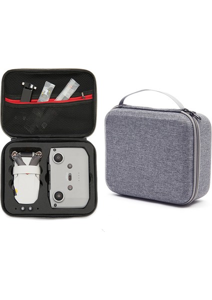 Djı Mavic Mini 2 / Mini 2 Se / Mini 4K Drone Uzaktan Kumanda Aksesuarları Için Taşınabilir El Çantası Taşıma Çantası Saklama Çantası - Gri / Siyah Astar (Yurt Dışından)
