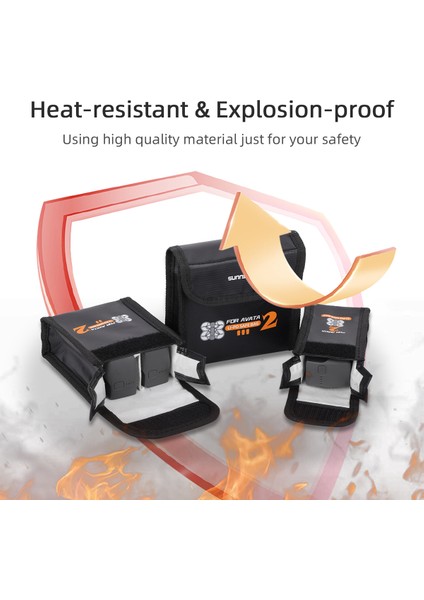 Sunnylıfe AT2-DC783 Djı Avata 2 Güvenli Çanta Rc Drone Pil Taşıma Çantası (3 Pil Tutar) (Yurt Dışından) modelleri