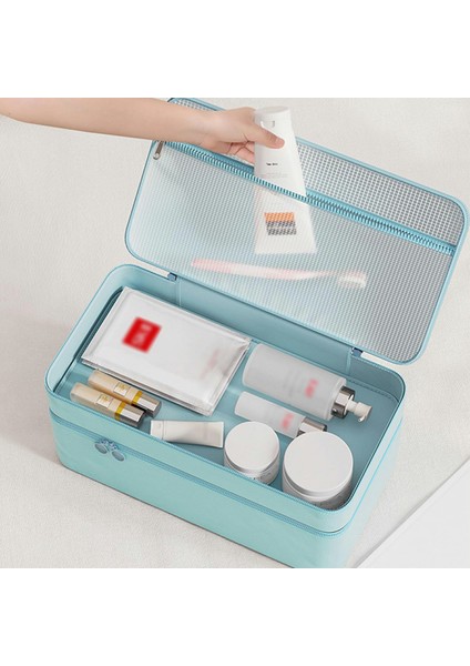 Çift Katmanlı Seyahat Iç Çamaşırı Saklama Çantası Su Geçirmez Taşınabilir Sütyen Düzenleyici Saplı - Bej (Yurt Dışından) modelleri