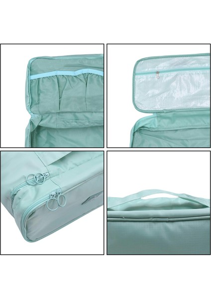 Çift Katmanlı Seyahat Iç Çamaşırı Saklama Çantası Su Geçirmez Taşınabilir Sütyen Düzenleyici Saplı - Bej (Yurt Dışından) indirimleri