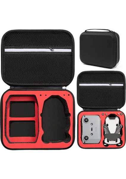 Djı Mini 4 Pro Taşıma Çantası Için Koruyucu Saklama Çantası, Askılı, Çizilmez, Darbeye Dalı Kılıf - Siyah / Kırmızı (Yurt Dışından)