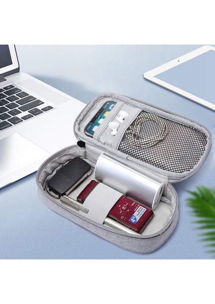 Zzrs S05 Aksesuar Çantası Düzenleme Kılıfı Kulaklık, Kablo, USB Flash Bellek, Fare ve Duvar Şarj Cihazı Için - Gri (Yurt Dışından) fiyatları