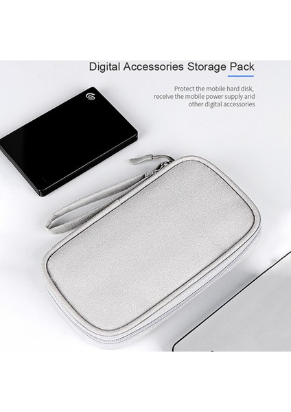 Seyahat Kablo Düzenleyici Su Geçirmez Taşınabilir Dijital Saklama Çantası, S Beden - Gri (Yurt Dışından) fiyatları