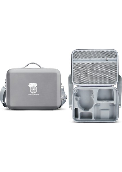 Djı Flip + Rc-2 + Şarj Hub + Pil Taşınabilir Rc Drone Taşıma Çantası Için Saklama Çantası - Gri (Yurt Dışından)