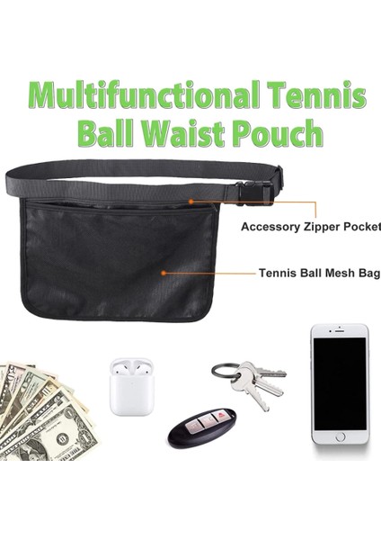 Taşınabilir Oxford Kumaş Tenis Çantası Tutucu File Bel Çantası Telefon Anahtarları Saklama Bel Çantası (Yurt Dışından) fırsatları
