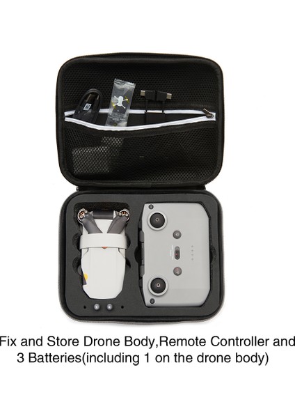 Djı Mavic Mini 2 / Mini 2 Se / Mini 4K Drone Uzaktan Kumanda Aksesuarları Için Taşınabilir El Çantası Taşıma Çantası Saklama Çantası - Gri / Siyah Astar (Yurt Dışından) indirimleri