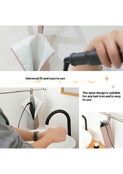 Taşınabilir Bukle Makinesi Saklama Çantası Isıya Dalı Seyahat Ev Bukle Makinesi Askılı Düzenleyici - Siyah (Yurt Dışından) modelleri