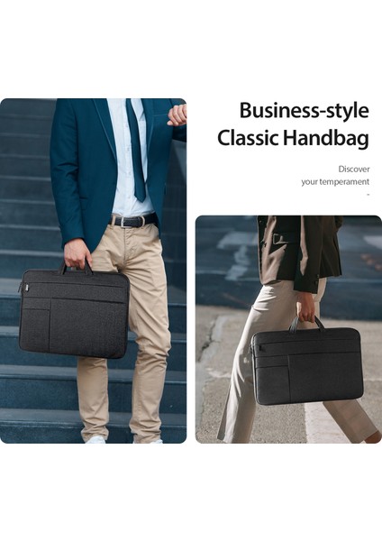 Dux Ducıs Lbtd Serisi 13-13,9 Inç Dizüstü Bilgisayar Taşıma Çantası Çok Cepli Polyester Dizüstü Bilgisayar Çantası - Siyah (Yurt Dışından) modelleri