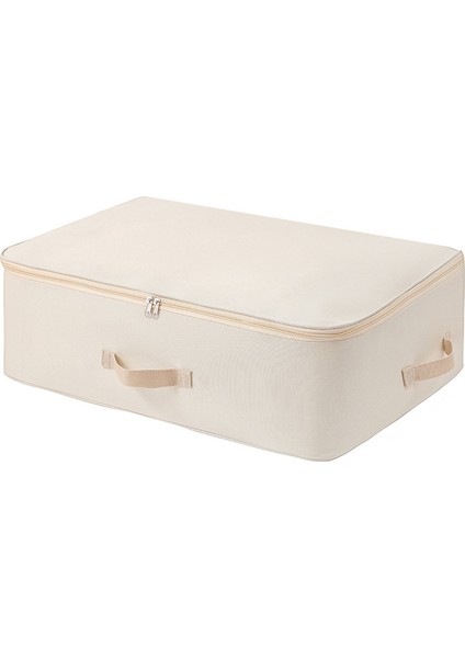 Moho&home MDJ-618012 Yorgan Battaniye Dolap Düzenleyici 600D Oxford Kumaş Saklama Çantası - Uzatılmış Tip / Bej (Yurt Dışından)