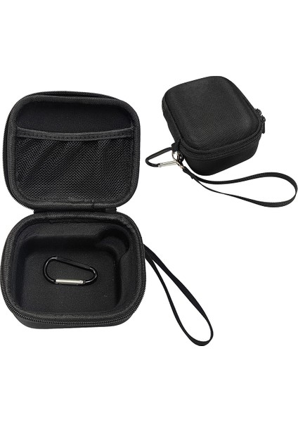 Go 4 Bluetooth Uyumlu Hoparlör Saklama Çantası Sert Eva Kılıf El Askısı ve Karabina ile - Siyah (Yurt Dışından)