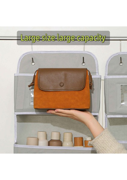 Kapı Üstü Askılı Düzenleyici 2 Katlı Saklama Çantası Şeffaf Pencereli Kumaş Askılı Oyuncaklar ve Çeşitli Eşyalar Için - Sarı (Yurt Dışından) fiyatları