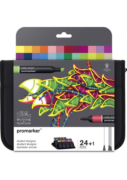 Winsor Newton Promarker 24'lü Wallet Set - Student Designer