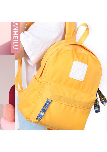 Anmeılu 1043 Düz Renk Günlük Naylon Sırt Çantası Mini Omuz Çantası iPad Pro 9.7 Inç (Küçük Boy) - Kırmızı (Yurt Dışından) indirimleri