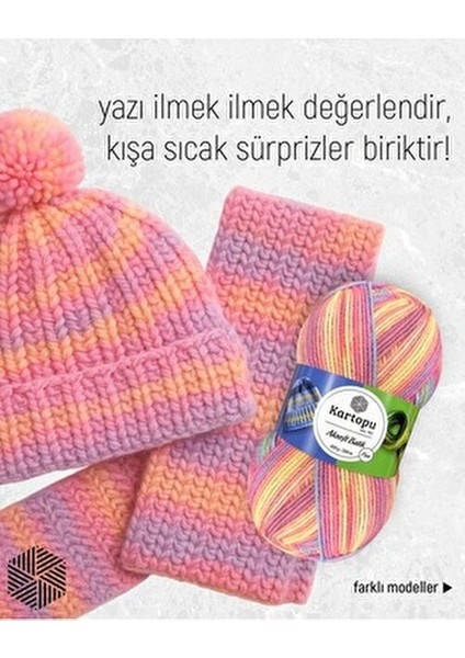 Aksoft Batik Ebruli El Örgü İpi %100 Akrilik 100 gr Gri Tonlarında fiyatları