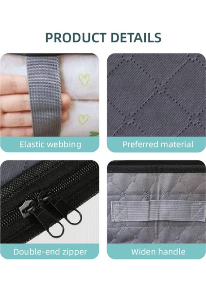 Yatak Altı Saklama Çantası Katlanabilir Şeffaf Pencereli Toz Geçirmez Nem Geçirmez Dokumasız Kumaş Giysi Düzenleyici - Siyah (Yurt Dışından) indirimleri