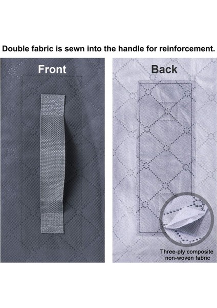 100X50X18CM Dokumasız Yatak Altı Saklama Çantası Katlanabilir Yorgan, Giysi, Yastık Saklama Çantası - Yarı Şeffaf Kapaklı (Yurt Dışından) indirimleri