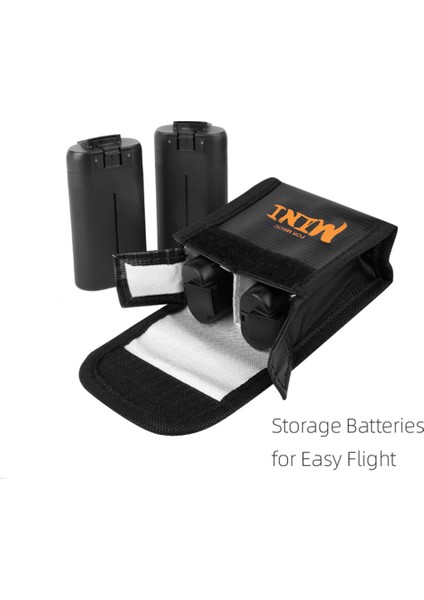 Sunnylıfe DC296 Çizilmeye Dalı Patlamaya Dalı Pil Güvenli Çanta Yangına Dalı Pil Koruyucu Saklama Kutusu Djı Mini Se/2/mavic Mini Için (3 Adet Pil Versiyonu) (Yurt Dışından) fırsatları