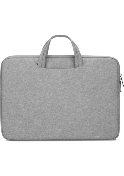 N004 Toz Geçirmez Dizüstü Bilgisayar Çantası, Not Defteri Taşıma Çantası, Kol Çantası, Evrak Çantası, 15,6 Inç Dizüstü Bilgisayar Için - Açık Gri (Yurt Dışından)