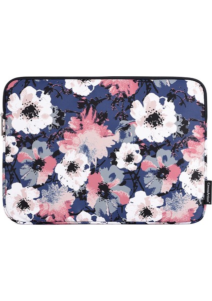 Canvasartısan H43-01 Dizüstü Bilgisayar Kılıfı Suluboya Çiçek Baskılı Not Defteri Taşıma Çantası - Mavi/11 Inç Dizüstü Bilgisayar Için (Yurt Dışından)