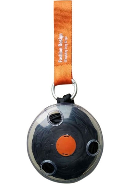 Ultra Küçük Taşınabilir Katlanır Teleskopik Saklama Çantası Küçük Disk Alışveriş Çantası - Siyah (Yurt Dışından)