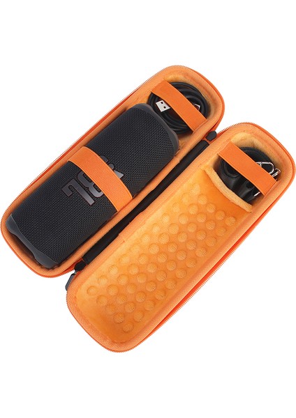 Flip 6/flip 5/flip 4 Taşınabilir Darbeye Dalı Taşıma Çantası Bluetooth Uyumlu Hoparlör Saklama Çantası - Siyah/turuncu (Yurt Dışından) modelleri