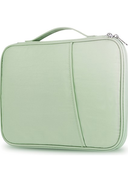 10,5-11 Inç Dizüstü Bilgisayar Sap Çantası Dizüstü Bilgisayar Taşınabilir Taşıma Çantası Naylon Saklama Çantası - Açık Yeşil (Yurt Dışından)