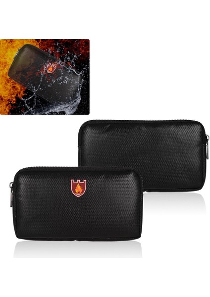 Taşınabilir Güvenli Düzenleyici Yangına Dalı Çanta Suya Dalı Taşıma Kutusu Telefonlar ve Power Bank Için (Yurt Dışından)