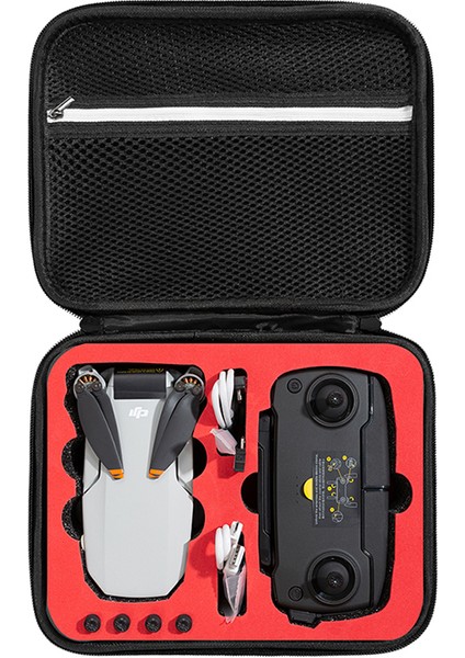 Djı Mavic Mini Se Drone Uzaktan Kumanda Aksesuarları Için Taşınabilir Darbeye Dalı El Çantası Taşıma Çantası Saklama Çantası - Siyah/kırmızı Astar (Yurt Dışından) fiyatları