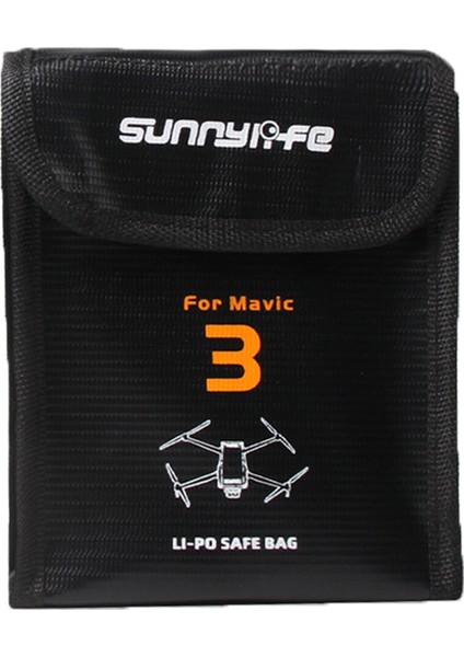 Sunnylıfe M3-DC105 Alev Patlamaya Dalı 2 Güvenlik Kılıfı Djı Mavic 3 Için Lityum Pil Saklama Çantası (Yurt Dışından)