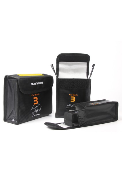 Sunnylıfe M3-DC105 Alev Patlamaya Dalı 2 Güvenlik Kılıfı Djı Mavic 3 Için Lityum Pil Saklama Çantası (Yurt Dışından) fiyatları