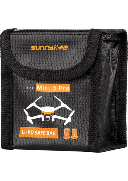Sunnylıfe MM3-DC385 Djı Mini 3 Pro Için 2 Pil Kapasiteli Patlamaya Dalı Alev Lipo Pil Saklama Çantası Pil Güvenli Çantası (Yurt Dışından)