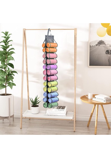 24 Cepli Çift Taraflı Askılı Saklama Çantası Gardırop Kapağı Arkası Tayt Yelek Havlu Düzenleyici - Gri (Yurt Dışından) fırsatları