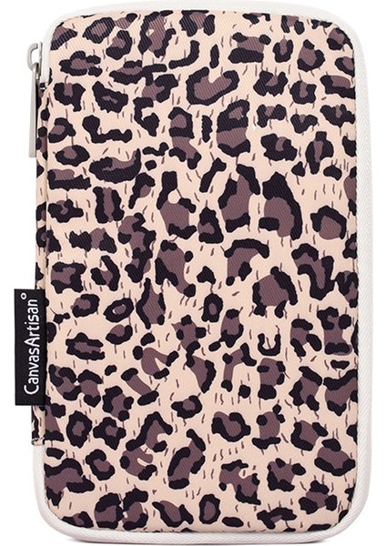 Canvasartısan H31-S21 Moda Leopar Desenli Dijital Aksesuarlar Fermuarlı Saklama Kutusu Telefon Taşınabilir Şarj Cihazı Fare Taşıma Çantası - Açık Pembe (Yurt Dışından) fiyatları