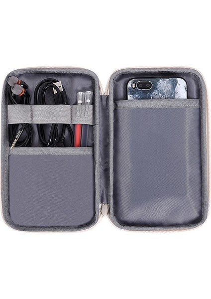 Canvasartısan H31-S21 Moda Leopar Desenli Dijital Aksesuarlar Fermuarlı Saklama Kutusu Telefon Taşınabilir Şarj Cihazı Fare Taşıma Çantası - Açık Pembe (Yurt Dışından) modelleri