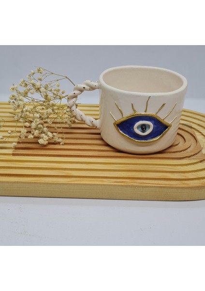 göz nazar fincan kupa elyapımı seramik modelleri