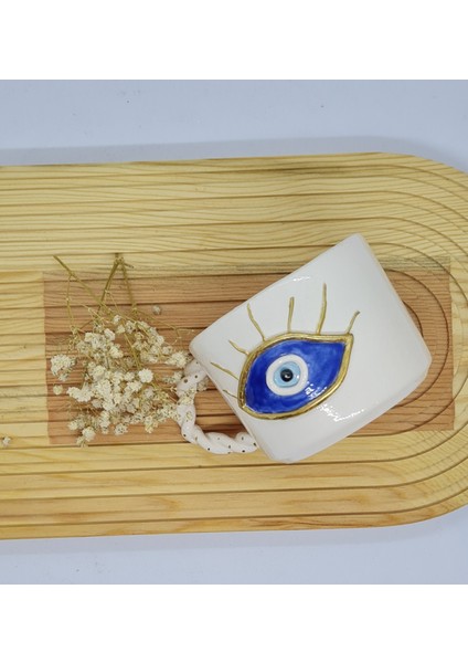 göz nazar fincan kupa elyapımı seramik