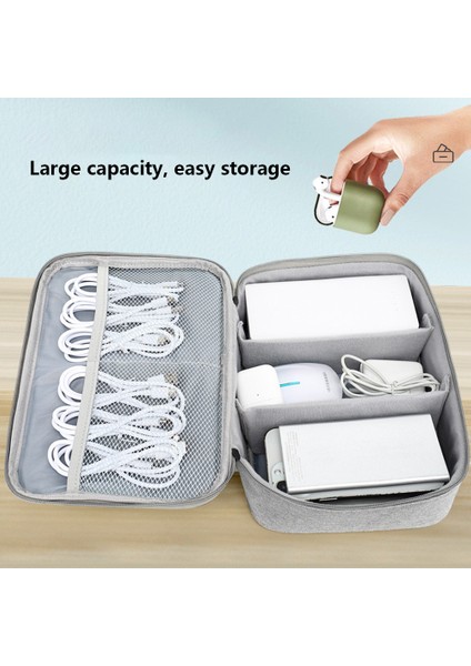 Boyut S 22X15X6,5 cm Aksesuar Çantası Seyahat Eşya Düzenleyici Taşınabilir Su Geçirmez Kablo Kılıfı - Siyah (Yurt Dışından) indirimleri