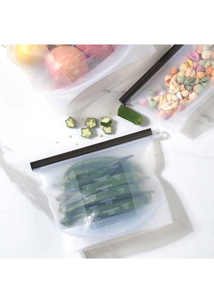 1000ML Silikon Gıda Düzenleme Poşeti Sızdırmaz Mutfak Et Meyve Taze Saklama Poşeti (Bpa Içermez, Fda Sertifikalı Değildir), Boyut: M (Yurt Dışından) indirimleri